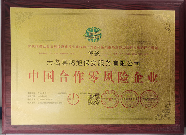 中國合作零風險企業